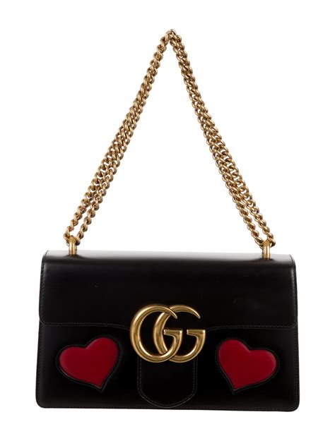 gucci heart shaped purse|Gucci marmont small shoulder bag.